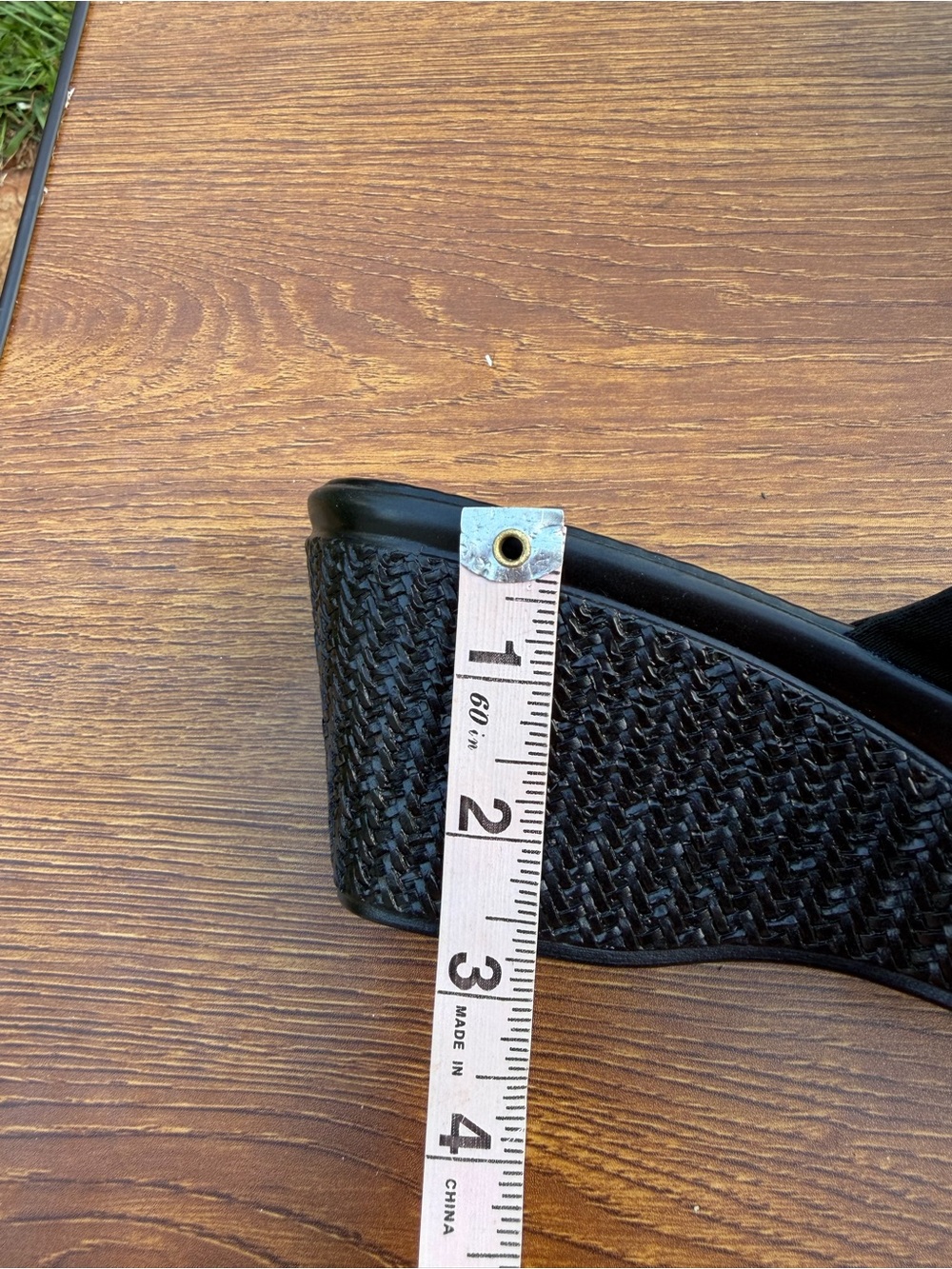 Italian Shoemakers Black Wedge Slide Sandals Women’s Size 9 Italy - Picture 6 of 6